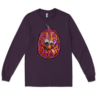 Plum watercolor pumpkin leopard Long Sleeve Tee - RanaPortraitStore