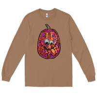 Toasted Coconut watercolor pumpkin leopard Long Sleeve Tee - RanaPortraitStore
