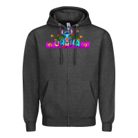 Charcoal Heather stitch ohana Zipper Hoodie - AdoDesignShop