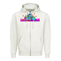 Oatmeal Heather stitch ohana Zipper Hoodie - AdoDesignShop