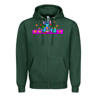 Sports Green stitch ohana Zipper Hoodie - AdoDesignShop