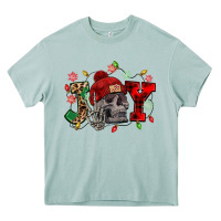 Arona Christmas Joy skeleton Heavy Core Tee - NancyCooperArtShop