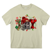 Christmas Joy Skeleton Heavy Core Tee | Teevron