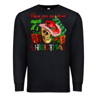 Black when you are dead inside its Christmas Premium Sweatshirt - AdoDesignShop