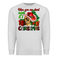 Dove Grey when you are dead inside its Christmas Premium Sweatshirt - AdoDesignShop