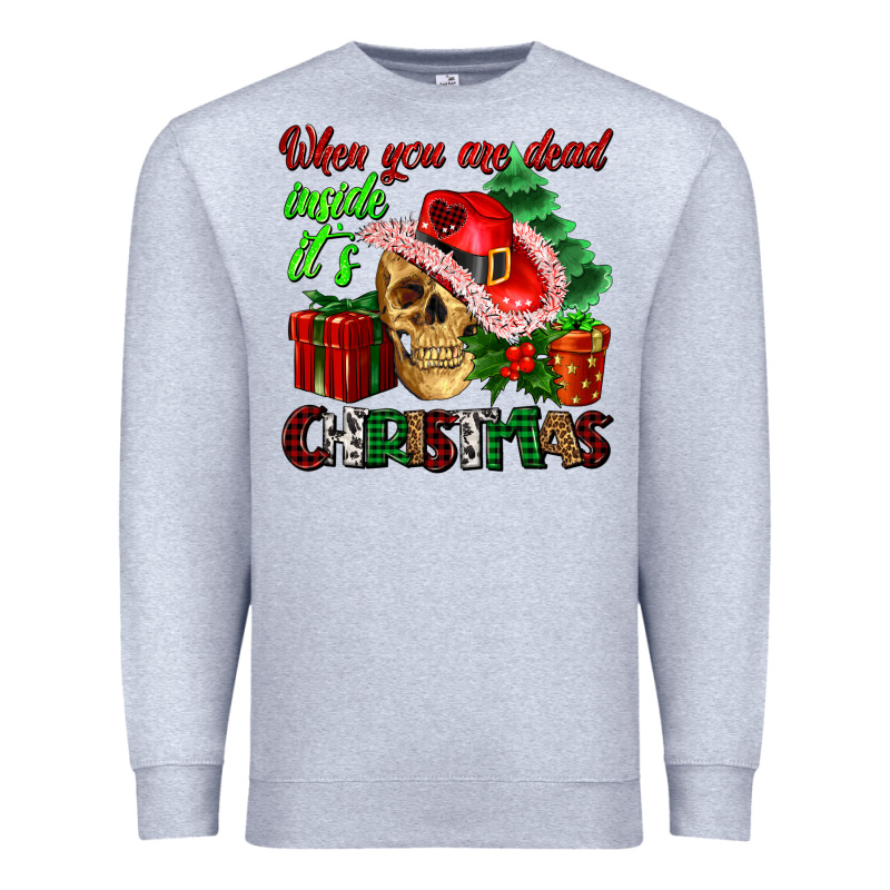 When You Are Dead Inside Its Christmas Premium Sweatshirt by AdoDesignShop | Teevron