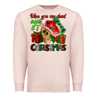 Pale Pink when you are dead inside its Christmas Premium Sweatshirt - AdoDesignShop