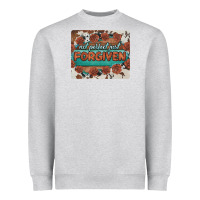 Heather Grey not perfect just forgiven Heavyweight Sweatshirt - BarkalooDesign