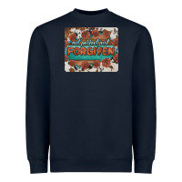 Navy not perfect just forgiven Heavyweight Sweatshirt - BarkalooDesign
