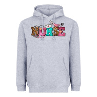 Heather Grey nurse with nurse element Heavyweight Hoodie - AdoDesignShop