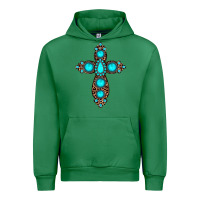 Emerald gemstone leopard cross Urban Hoodie - JahusDesignShop