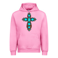 Fuchsia Pink gemstone leopard cross Urban Hoodie - JahusDesignShop