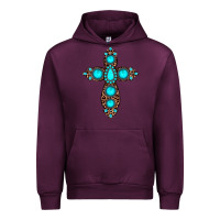 Mauve Wine gemstone leopard cross Urban Hoodie - JahusDesignShop