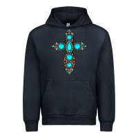 Navy gemstone leopard cross Urban Hoodie - JahusDesignShop