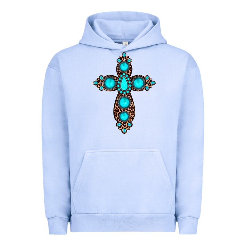Gemstone Leopard Cross Urban Hoodie by JahusDesignShop | Teevron