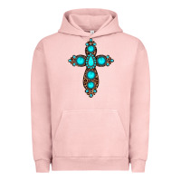 Pigment Salmon gemstone leopard cross Urban Hoodie - JahusDesignShop