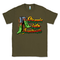 Army Green steppin into juneteenth heels Classic Tee - CowGirlArtShop