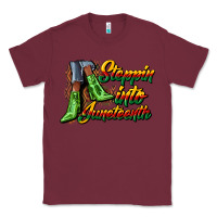 Burgundy steppin into juneteenth heels Classic Tee - CowGirlArtShop