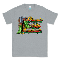 Heather Grey steppin into juneteenth heels Classic Tee - CowGirlArtShop