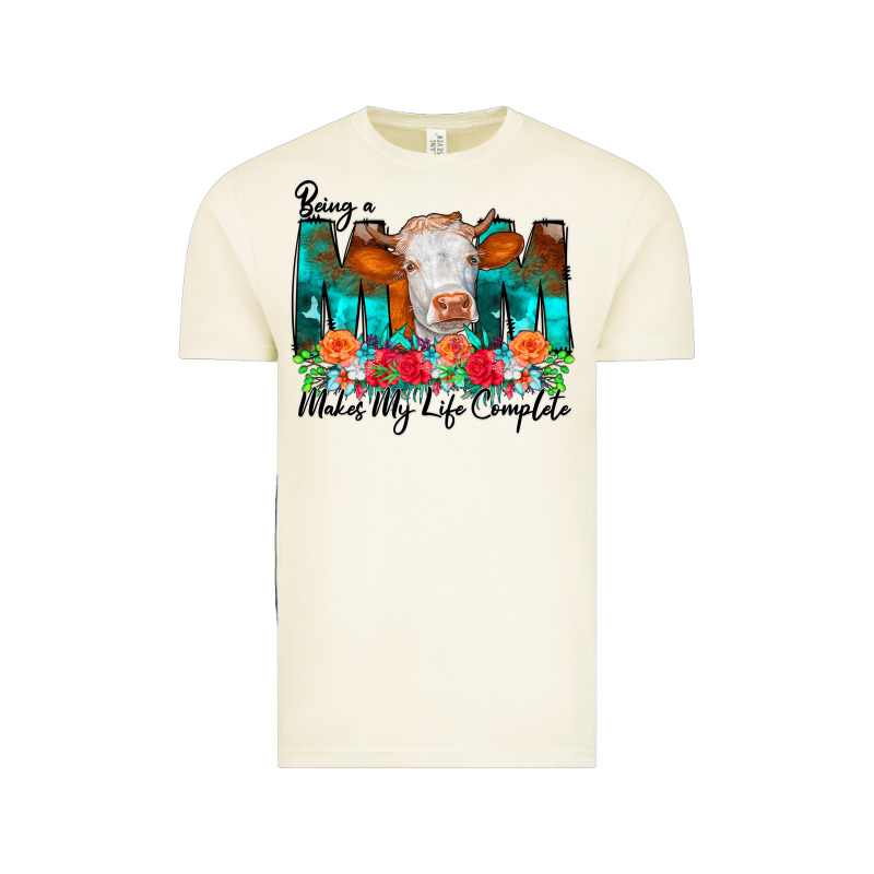 Being A Mom Makes My Life Complete Vintage Tee by CowCowDesign | Teevron
