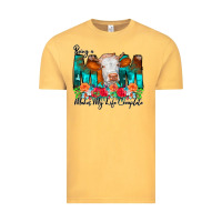 Vintage Mustard Being a Mom Makes My Life Complete Vintage Tee - CowCowDesign