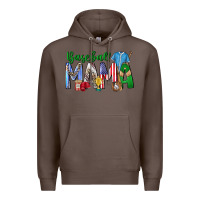 Coffee baseball mama Premium Hoodie - CowhideDigitalArt