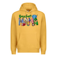 Mustard baseball mama Premium Hoodie - CowhideDigitalArt