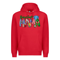 Red baseball mama Premium Hoodie - CowhideDigitalArt