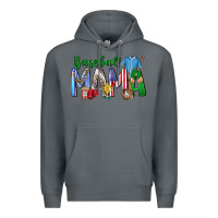 Rock baseball mama Premium Hoodie - CowhideDigitalArt