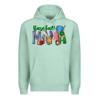 Seafoam baseball mama Premium Hoodie - CowhideDigitalArt