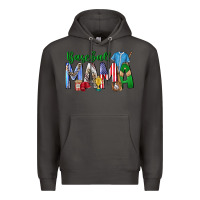 Smoke baseball mama Premium Hoodie - CowhideDigitalArt