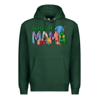 Sports Green baseball mama Premium Hoodie - CowhideDigitalArt