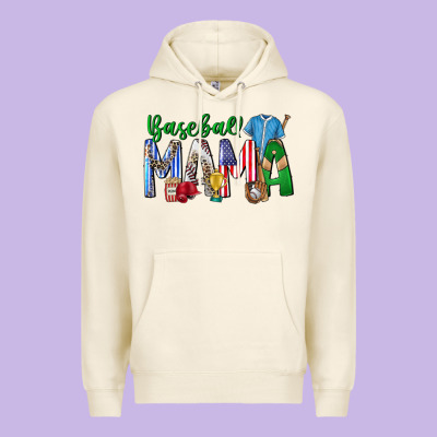 Baseball Mama Premium Hoodie Designed By Cowhidedigitalart