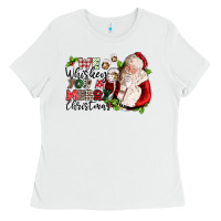 White we whiskey you a merry christmas Ladies Tee - CowGirlArtShop