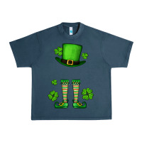 Midnight Navy Custom name St. Patrick's leprechaun Urban Heavy Tee - OliviaCreatesArt