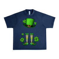 Navy Custom name St. Patrick's leprechaun Urban Heavy Tee - OliviaCreatesArt