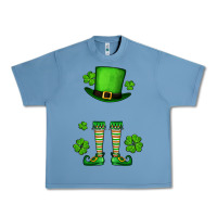 Pebble Blue Custom name St. Patrick's leprechaun Urban Heavy Tee - OliviaCreatesArt