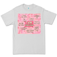 Dove Grey i am enough with glitter Premium Tee - TumblerDesignByShophia