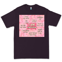 Plum i am enough with glitter Premium Tee - TumblerDesignByShophia