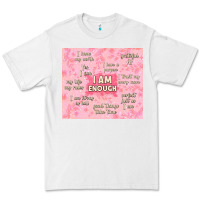 White i am enough with glitter Premium Tee - TumblerDesignByShophia