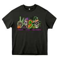 Asphalt Peace love Halloween Heavy Core Tee - NancyCooperArtShop