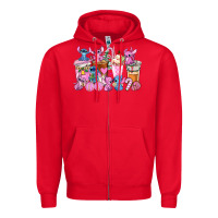 Stitch And Lilo Pink Christmas Coffee Cups Zipper Hoodie | Teevron