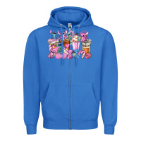 True Royal stitch and lilo pink christmas coffee cups Zipper Hoodie - AdoDesignShop