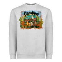 Heather Grey camping is my happy place Heavyweight Sweatshirt - BarkalooDesign