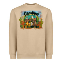 Camping Is My Happy Place Heavyweight Sweatshirt | Teevron