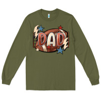 Army Green football dad Long Sleeve Tee - FaDigitalArtStudio