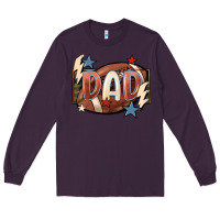 Plum football dad Long Sleeve Tee - FaDigitalArtStudio