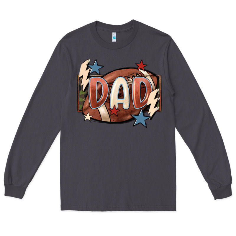 Football Dad Long Sleeve Tee by FaDigitalArtStudio | Teevron