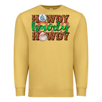 Antique Gold howdy howdy howdy Premium Sweatshirt - AdoDesignShop