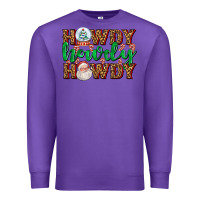 Purple howdy howdy howdy Premium Sweatshirt - AdoDesignShop